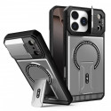 Poly Carbonate CamSheell Folding Bracket Armor Magnetic Phone Case for iPhone