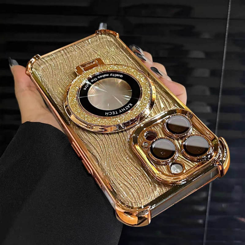 Luxury Gold Plating Glittering Shiny Case