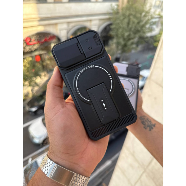 Folding Bracket Armor Camshell Magnetic iPhone Case