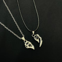 100 Language I Love U Couple Necklace Magnetic