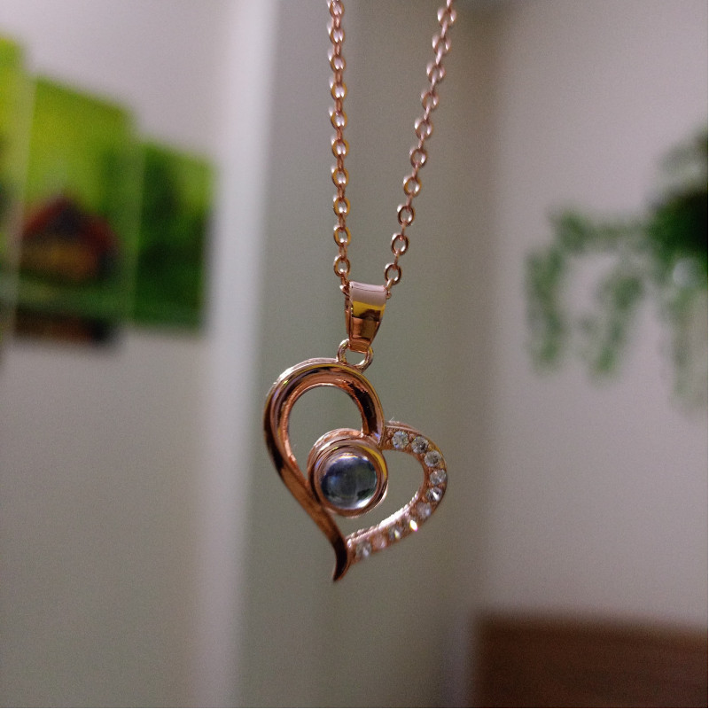 ১০০ ভাষায় I love U লেখা নেকলেস|100 Language Love Special Necklace With Box