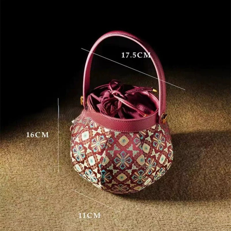 New Chinese Style Intangible Cultural Heritage Song Brocade Lantern Bag 2026 
