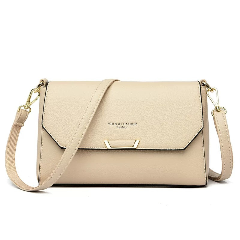 Premium Elegant Small Square Crossbody Bag – Genuine Leather Finish for Women