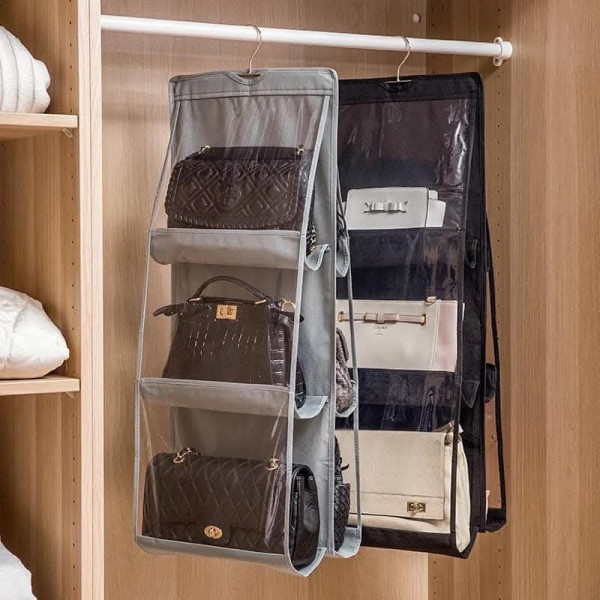 6 Pocket Foldable Hanging Bag 3 Layers Folding Shelf