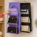 6 Pocket Foldable Hanging Bag 3 Layers Folding Shelf