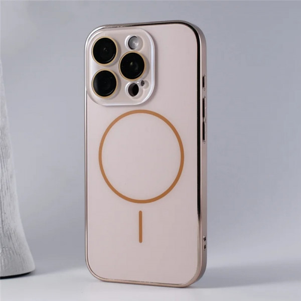 AG Frosted Fine Ring Magnetic Case for iPhone