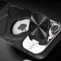 Fashion Logo Hole Magnetic Case for iPhone With Lens Protection Flip Stand Magsafe Silicone Soft Cover