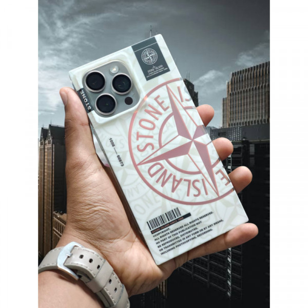 Fashion Laser Squre Shape Branded Case For iPhone