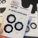 Octagonal Metal Aluminum Alloy Tempered Glass Camera Lens Protector for iPhone