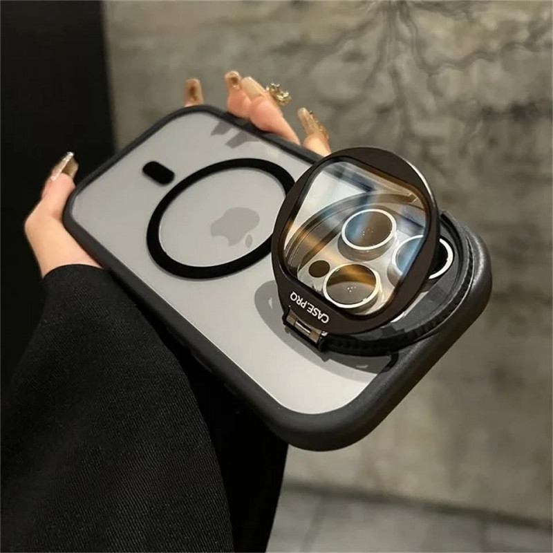 Camera Lens Protection Flip Bracket Stand For Magsafe Magnetic Case for iPhone