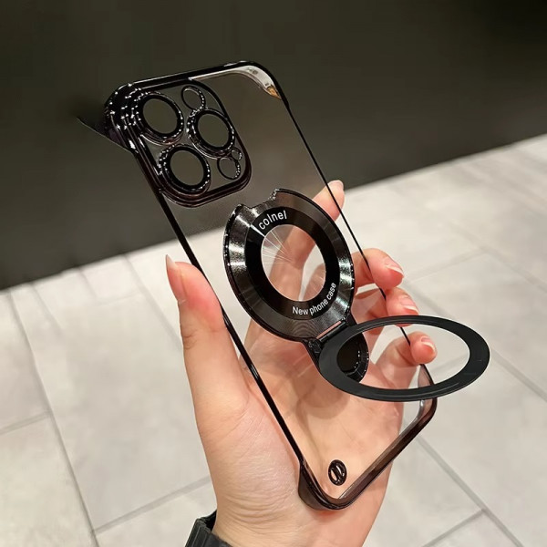 Luxury Colnel Frameless 2 Cut Magsafe Case With Stand