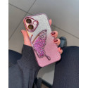 Butterfly Glitter Quicksand with Lens Protection iPhone Case