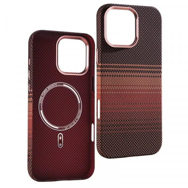 Original Luxo Life Premium MagSafe Reflective Carbon Textured Case For iPhone