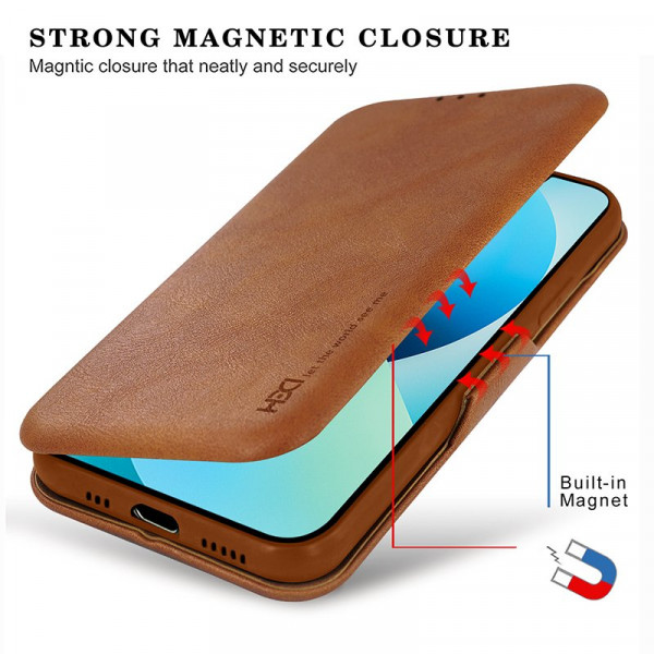 HDD Magnetic Leather Flip Card Holder Case for iPhone