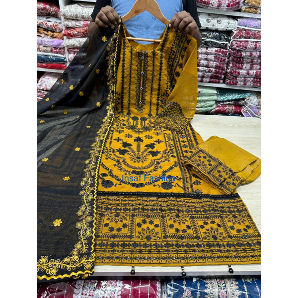Indian Luxury Chiffon Georgette Ready party Dress All Over Sequence & Embroidery Work
