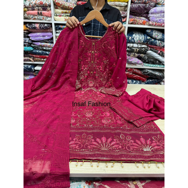 Premium Quality Readymade Boutiques Cotton 3Piece