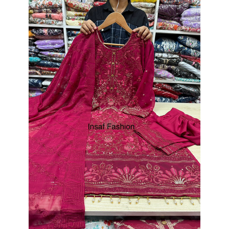 Premium Quality Readymade Boutiques Cotton 3Piece