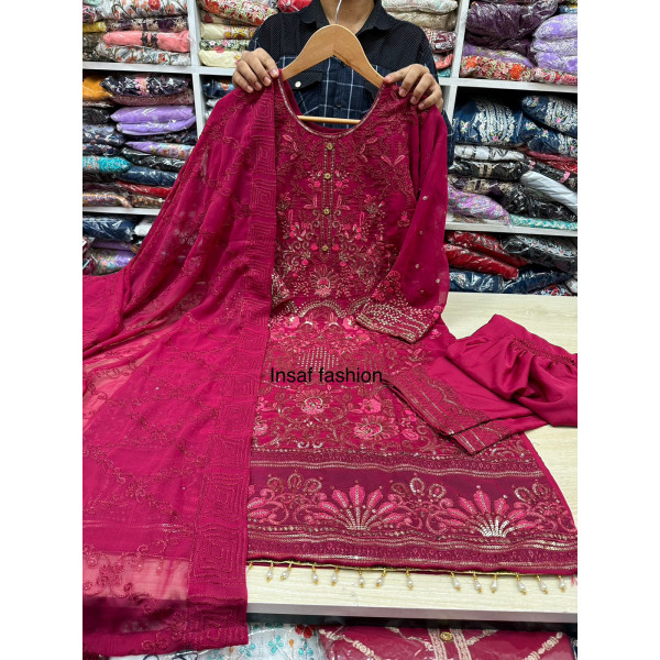 Premium Quality Readymade Boutiques Cotton 3Piece