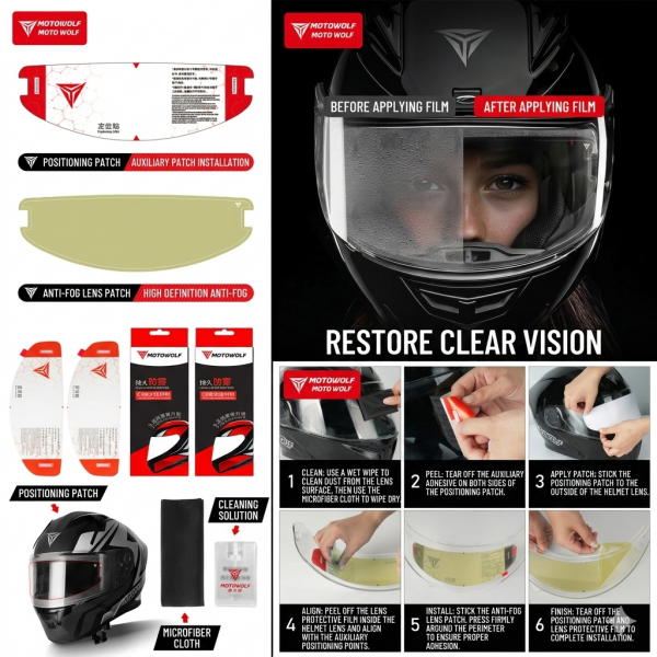 Anti-fog lens stickers