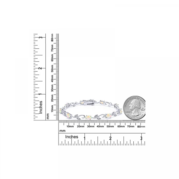  White Diamond Tennis Bracelet For Women