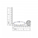  White Diamond Tennis Bracelet For Women