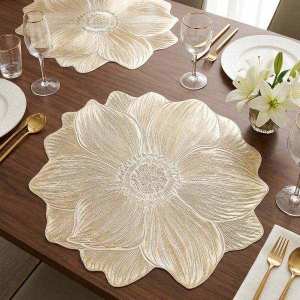 Lotus-Shaped PVC MAT (6 pcs )