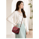 PU Leather Women Fashion Crossbody Handbags (merun)