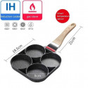 Non-stick Frying Pot Pan 2/4 Holes Steak Egg