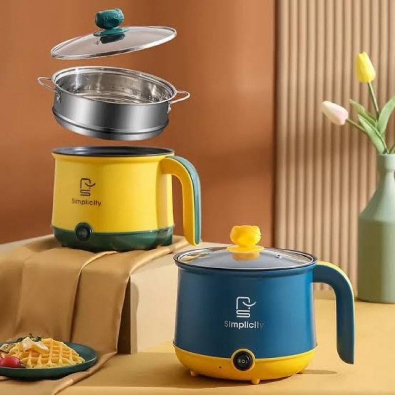 Multi-Functional Double Layer Electric Cooking Pot