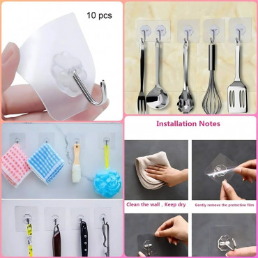 10 pcs  Wall Hook Ha...
