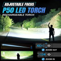 Full Metal Jamboo Power Rechargable Torch Light With Power Bank