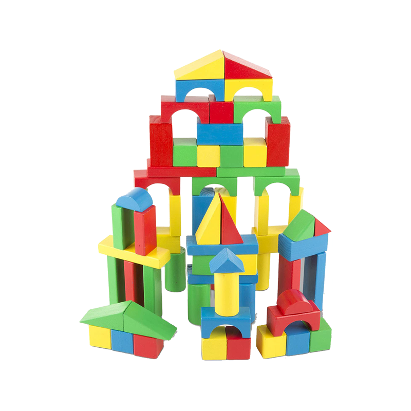 100 Piece Wooden Block Set