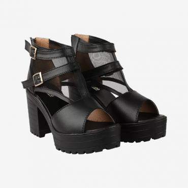 Women Black Heels Sa...