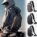 USB CHARGING ANTI THEFT SHOULDER BAG (Brown)