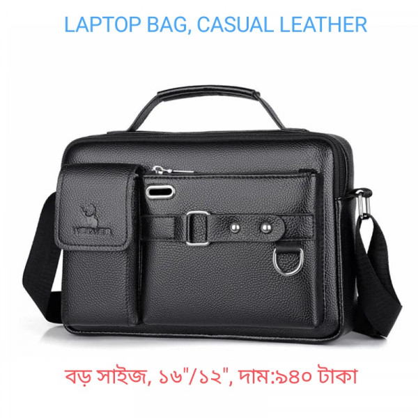 16"/12" LAPTOP & OFFICE (MEN & WOMEN) SHOULDER BAG (BLACK )005