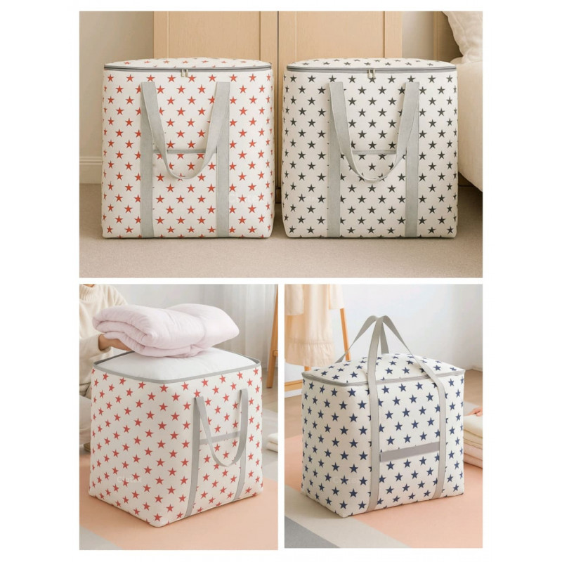 4 পিস- Large Capacity Printed Storage & Travel Bag