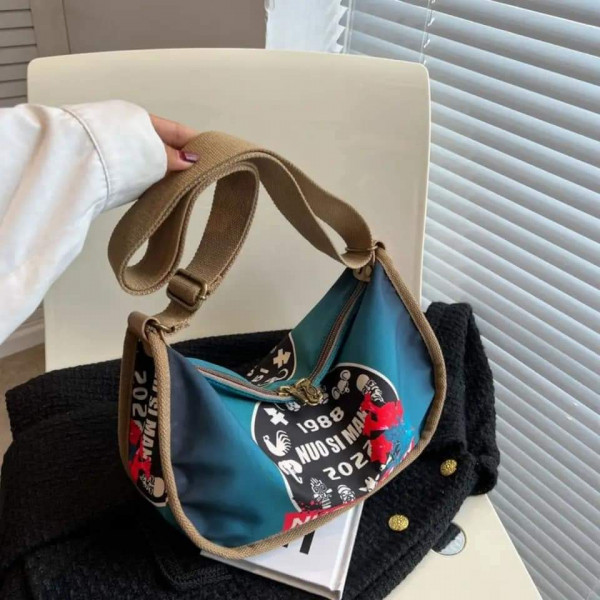 Messenger Shoulder Tide Bag (Blue)