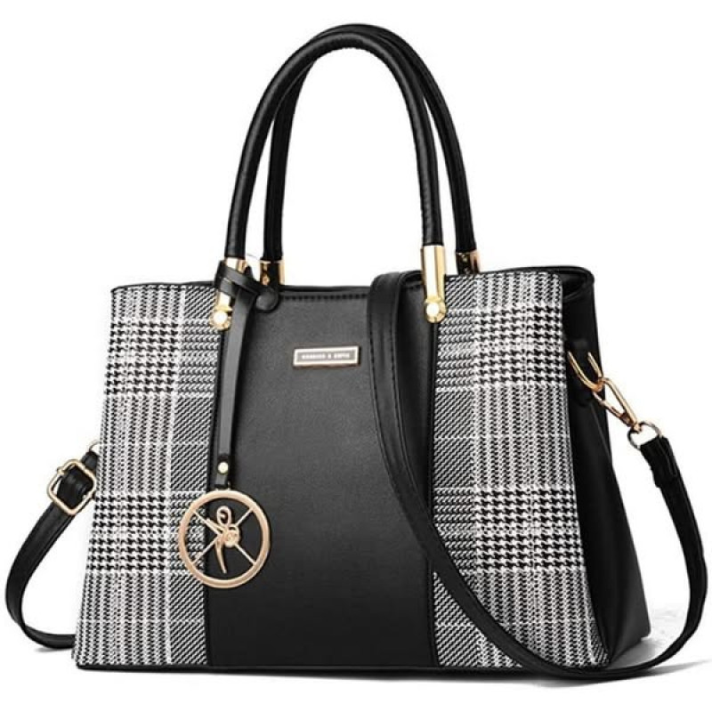Premium Quality, Classic Design and Elegant Style Orgnial PU Leather handbag for Women (White)