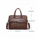 Amsburg Laptop Leather Bag ( Choklete )