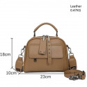 Genuine Soft Leather Handbag(Black)