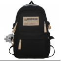 Aesthetic Large Capacity Cute Backpack (Black)