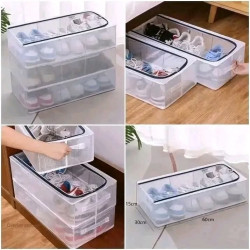 Foldable Large Capacity PVC Shoe Organizer Box