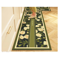 Anti-slip 3D Printed Geometric Kitchen Mat Set