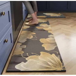 Anti-slip 3D Printed Geometric Kitchen Mat Set