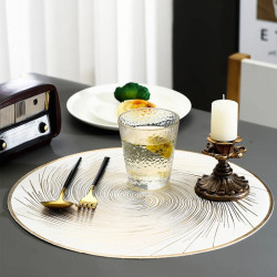 Dining Mats Set Round Shape ( 6 Pics)