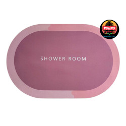 Waterproof Bathroom Door mats, The back side is made of rubber