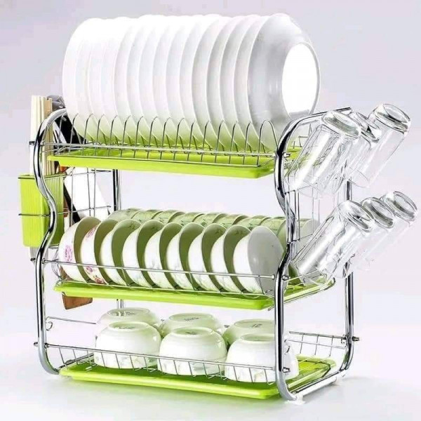Modern design 3 tier kitchen dish drying rack