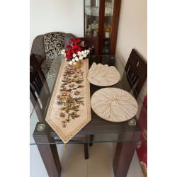High quality vintage dining table Mat with runner