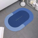 Super Absorbent Door Mat Non-slip Bathroom Carpet(Blue)