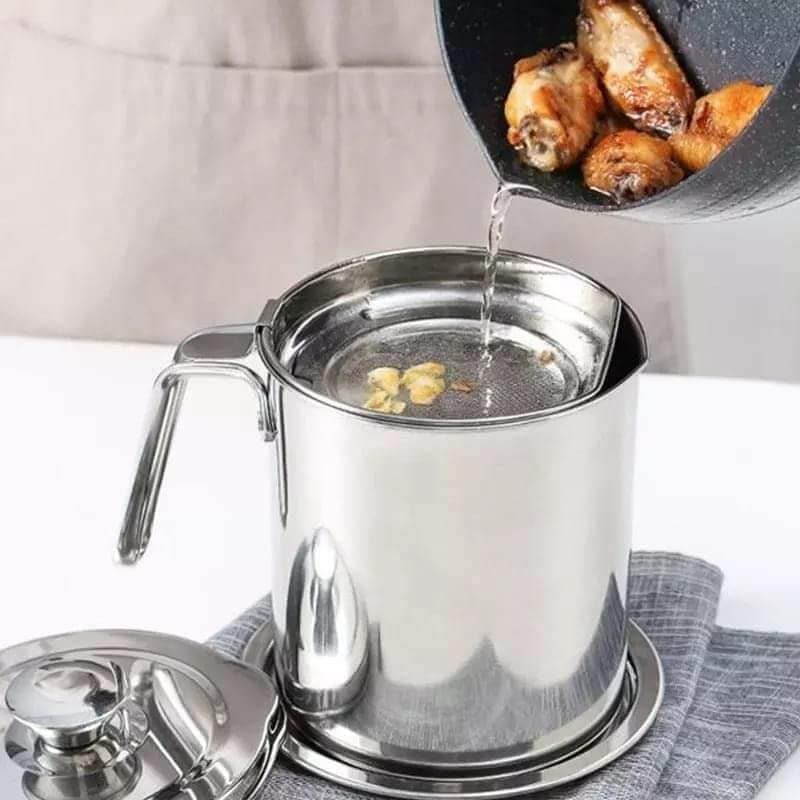 2 LITTER Oil Strainer Pot